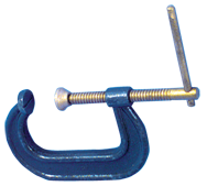 Forged Deep Throat C-Clamp - 4-3/8'' Throat Depth, 8'' Max. Opening - Americas Industrial Supply