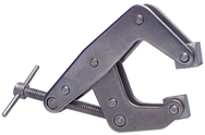 T-Handle Stainless Steel Clamp - 1-1/4'' Throat Depth, 3'' Max. Opening - Americas Industrial Supply