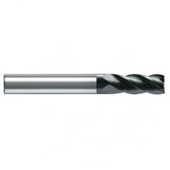 3mm Dia. - 57mm OAL - AlCrN - Solid Carbide - High Spiral End Mill - 4 FL - Americas Industrial Supply