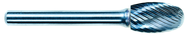 1/4 EdgeHog Elliptical Carbide Bur SE-1 Standard Alt Diamond (Double) - Americas Industrial Supply