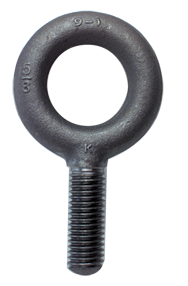 No Shoulder Plain Eye Bolt - 1-1/8-7 Thread, 2'' Eye Dia. - Americas Industrial Supply