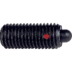 End Force Spring Plunger - 2 lbs Initial End Force, 9 lbs Final End Force (1/4″–20 Thread) - Americas Industrial Supply