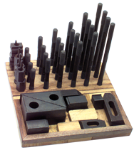 Machinist Clamping Set - #NS625SS; 1/2-13 Stud Size; 1/2 T-Slot Size - Americas Industrial Supply