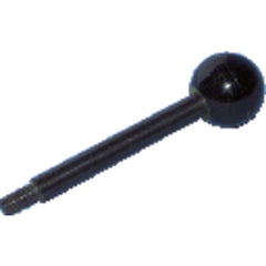 Plastic Ball Knob with Shaft - 5/16″–18 Thread Size, 6″ Handle Length, 1/2″ Thread Length - Americas Industrial Supply