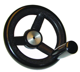 Nylon Handwheels - 9.84'' Wheel Diameter, 1.77'' Hub Diameter - Americas Industrial Supply