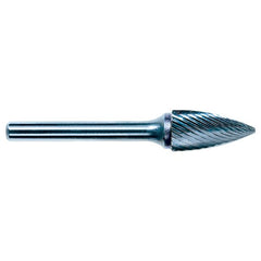 1/4 EdgeHog Tree Shape Pointed End Miniature Carbide Bur SG-51 Fine - Americas Industrial Supply