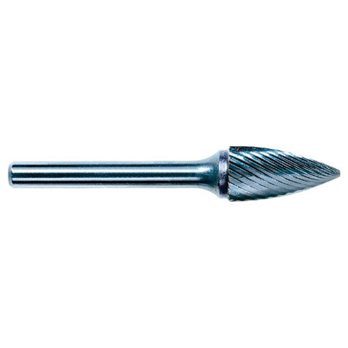 1/8 EdgeHog Tree Shape Pointed End Miniature Carbide Bur SG-43L3 3″ OAL Standard - Americas Industrial Supply