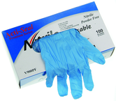 4 Mil Blue Powder Free Nitrile Gloves - Size Medium (case of 10 boxes of 100 gloves) - Americas Industrial Supply