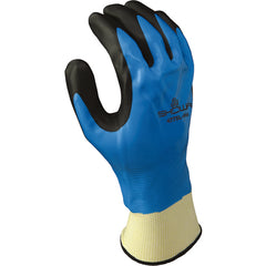 Insulated full nitrile blue w/black foam nitrile coating in the palm thermal acrylic liner oil & chemical resistant/ medium - Americas Industrial Supply