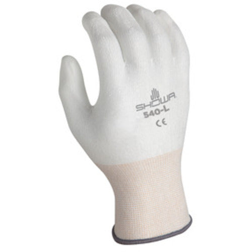 13- gauge engineered cut resistant fiber w/polyurethane palm coating HPPE white with white coating textured finish ANSI CUT LEVEL 2/extra extra large - Americas Industrial Supply