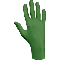 ‎Biodegradable Disposable nitrile w/EBT powder-free low-modulus 100%-nitrile 9-1/2″ 4-mil smooth green/extra large - Americas Industrial Supply