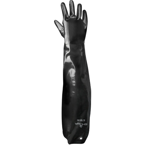 Chemical resistant neoprene fully coated shoulder length grommet black smooth finish/large - Americas Industrial Supply
