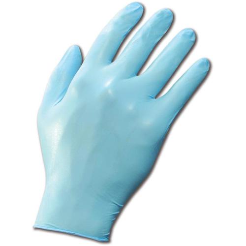 ‎Disposable low-powder low-modulus 100%-nitrile 9-1/2″ 4-mil rolled cuff blue/3XL - Americas Industrial Supply