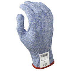 Cut resistant 10-gauge seamless wire free knit HPPE blue/white ambidextrous ANSI CUT LEVEL 5/medium - Americas Industrial Supply