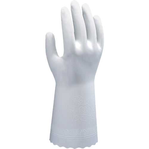 Clean packed PVC unsupported 12 mil embossed grip white small - Americas Industrial Supply