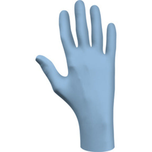 ‎Disposable powder-free low-modulus 100%-nitrile 9-1/2″ 4-mil rolled cuff blue/extra small - Americas Industrial Supply