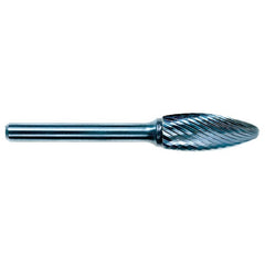 3mm EdgeHog Flame Miniature Carbide Bur SH-41M-F Fine - Americas Industrial Supply