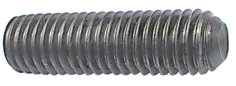 M16 - 2.00 x 45mm - Black Finish Heat Treated Alloy Steel - Socket Set Screws - Cup Point - Americas Industrial Supply