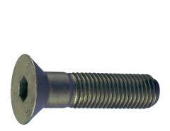 M10 - 1.50 x 20 - Black Finish Heat Treated Alloy Steel - Cap Screws - Flat Head - Americas Industrial Supply