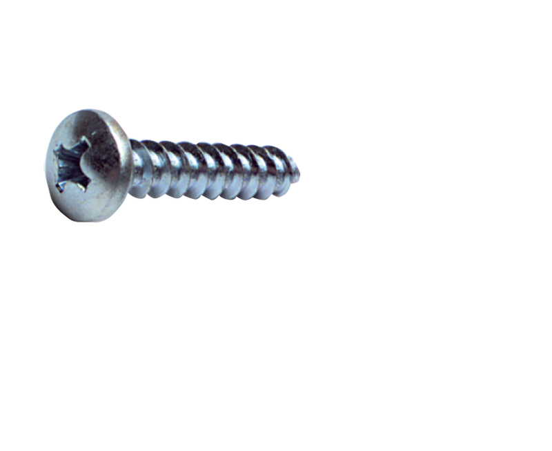 14 x 2-1/2 - Zinc Plated Heat Treated Alloy Steel - Sheet Metal Screws - Pan Phillips - Americas Industrial Supply