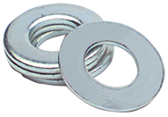 7/8 Bolt Size - Zinc Plated Carbon Steel - Flat Washer - Americas Industrial Supply