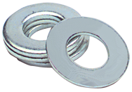 1 Bolt Size - Zinc Plated Carbon Steel - Flat Washer - Americas Industrial Supply