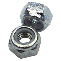 M12-1.75 - Zinc / Bright - Nylon Insert Stop Nut - Americas Industrial Supply