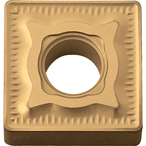 SNMG 432 GC CA5505, 1/32″ Corner Radius, 3/16″ Thick, 1/2″ Inscribed Circle, TiCnulll2O3/TiN, Square, Turning Indexable Insert - Exact Industrial Supply