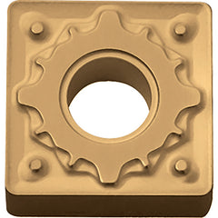 SNMG 433 HS CA5525, 3/64″ Corner Radius, 3/16″ Thick, 1/2″ Inscribed Circle, TiCnulll2O3/TiN, Square, Turning Indexable Insert - Exact Industrial Supply