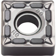CNMG 431 MQ PR015S, 1/64″ Corner Radius, 3/16″ Thick, 1/2″ Inscribed Circle, MEGACOAT HARD, Diamond, Turning Indexable Insert - Exact Industrial Supply