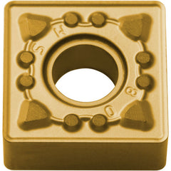 SNMG 432 MS CA6525, 1/32″ Corner Radius, 3/16″ Thick, 1/2″ Inscribed Circle, TiCnulll2O3/TiN, Square, Turning Indexable Insert - Exact Industrial Supply