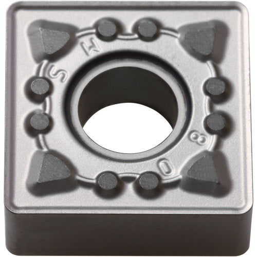 SNMG 434 MS PR015S, 1/16″ Corner Radius, 3/16″ Thick, 1/2″ Inscribed Circle, MEGACOAT HARD, Square, Turning Indexable Insert - Exact Industrial Supply