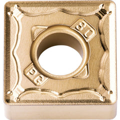 SNMG 434 PG CA510, 1/16″ Corner Radius, 3/16″ Thick, 1/2″ Inscribed Circle, TiCnulll2O3/TiN, Square, Turning Indexable Insert - Exact Industrial Supply