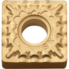 SNMG 432 XS CCX, 1/32″ Corner Radius, 3/16″ Thick, 1/2″ Inscribed Circle,  TiCl2O3/Tin, 90 Degree Square, Turning Indexable Insert