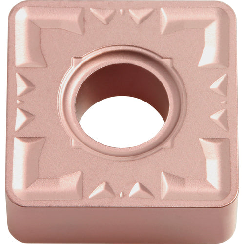 SNMG 432 ZS CA320, 1/32″ Corner Radius, 3/16″ Thick, 1/2″ Inscribed Circle, TiCnulll2O3/Ti, Square, Turning Indexable Insert - Exact Industrial Supply