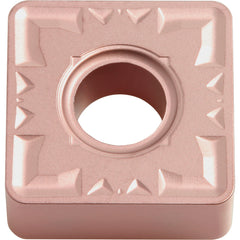 SNMG 432 ZS CA315, 1/32″ Corner Radius, 3/16″ Thick, 1/2″ Inscribed Circle, TiCnulll2O3/Ti, Square, Turning Indexable Insert - Exact Industrial Supply