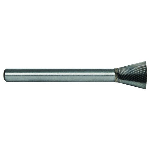 1/4 EdgeHog Back Taper Miniature Carbide Bur SN-51 Fine - Americas Industrial Supply