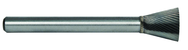 1/4 EdgeHog Back Taper Carbide Bur SN-1 Standard Alt Diamond (Double) - Americas Industrial Supply