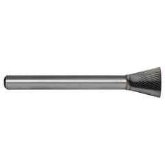 6.4mm EdgeHog Back Taper Miniature Carbide Bur SN-51M-F Fine - Americas Industrial Supply
