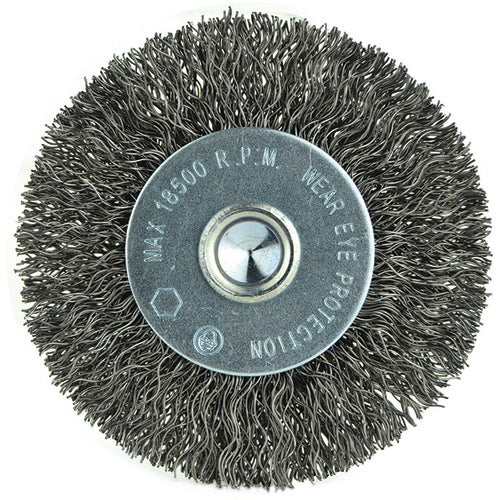 ‎3″ Diameter-1/4″ Shank-0.014″ Wire - Cup Brush - Americas Industrial Supply