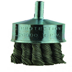 ‎1″ Diameter-1/4″ Shank-0.020″ Wire - End Brush - Americas Industrial Supply