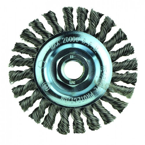‎4″X5/8-11 RADIAL BRUSH .020 WIRE - Americas Industrial Supply