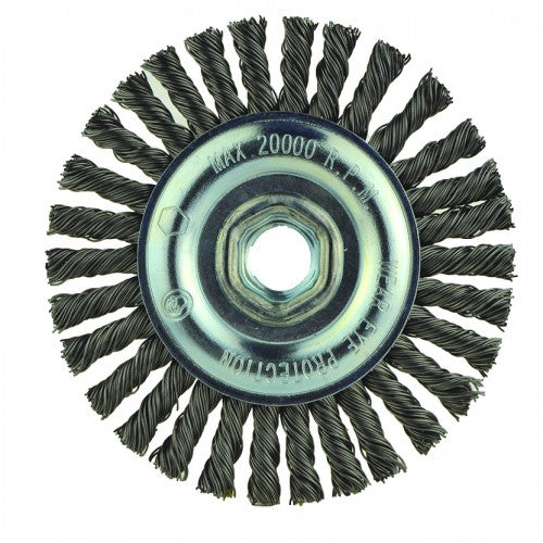 ‎4″X5/8-11 RADIAL BRUSH .020 WIRE - Americas Industrial Supply