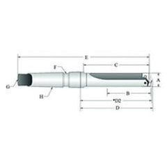 22000S-003IS T-A® Spade Blade Holder - Straight Flute- Series 0 - Americas Industrial Supply