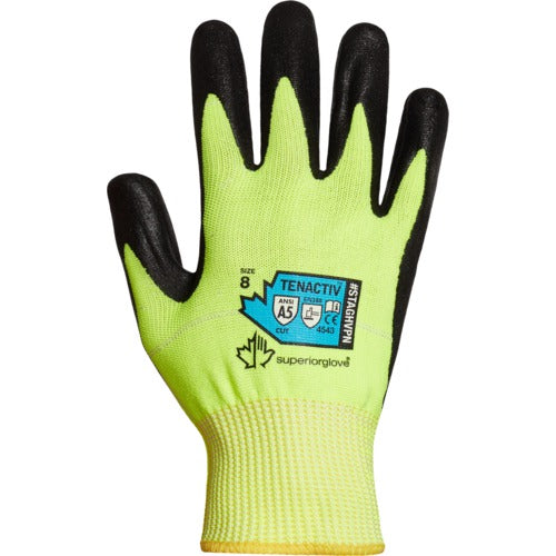 High-visibility, cut-resistant gloves with an excellent grip