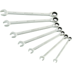 STEELMAN PRO 7-Piece Standard 144-Tooth Ratcheting Wrench Set - Americas Industrial Supply