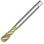 T300-XM100DB-M12X150C150 CoroTap 300 Cutting Tap with Sprial Flute MF 12x1.5 (uncoated) Bright - Americas Industrial Supply