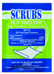 SUN SKEETERâ„¢ Insect Repellent & Sunscreen Wipes - PackageÂ of 100 - Americas Industrial Supply