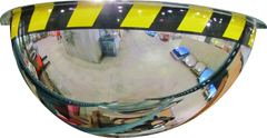 48" Half Dome Mirror-Safety Border - Americas Industrial Supply