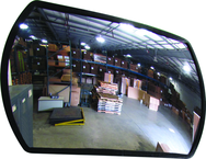 12" x 18" Rountangle Mirror With Trim & Hardboard Back - Americas Industrial Supply